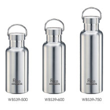 Stainless Steel Vacuum Sports Bottle with S/S Cap